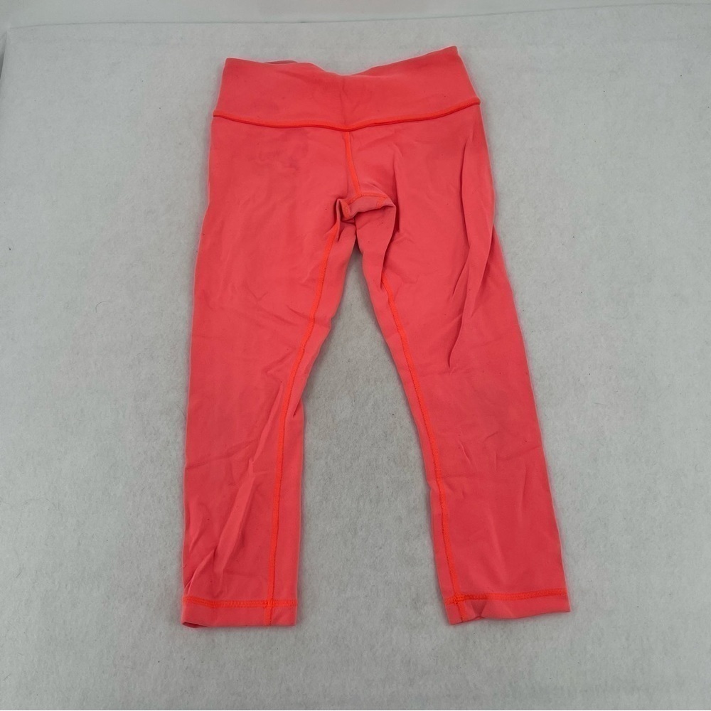 LULULEMON Women’s Orange/Pink Capri Leggings size: 4